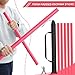 Motionchic 8 Pieces 23.6 Inches Foam Padded Escrima Sticks for Safe Practice Training Martial Arts and Karate with 4 Carry Bag Case (Red)