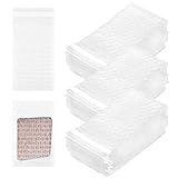 300Pcs Bubble Wrap Bags for Packing, 3.15 x 4 Inch Double Wall Plastic Bubble Wrap Sleeves Clear Self Sealing Bubbles Shipping Bags for Small Business Moving Shipping Packaging Storage