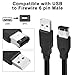 MEIRIYFA Firewire 1394 6 Pin to USB Adapter Cable, Firewire IEEE 1394 6 Pin Male to USB 2.0 Type A Male Data Transfer Converter Cable for Printer, Digital Camera, Scanner, Hard Disk(1.8M)