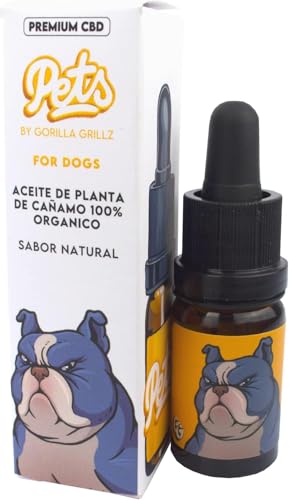 Gorilla Grillz® Aceite CBD Perros 100% Orgánico | Aceite CBD 6% Natural | 1800 MG CBD Oil | 30ml | 600 Gotas | Premium Puro con 0% THC Máxima Calidad Gorilla Grillz® Aceite CBD Perros 100% Orgánico | Aceite CBD 6% Natural | 1800 MG CBD Oil | 30ml | 600 Gotas | Premium Puro con 0% THC Máxima Calidad