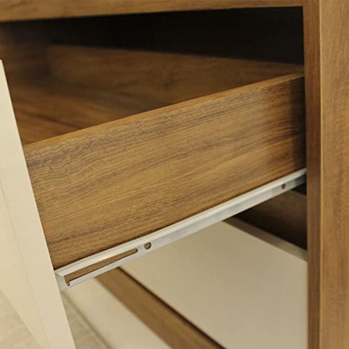 Rack para Sala de Estar para Tv até 55 Polegadas 1 Porta com Pés Cedro Viero Mel