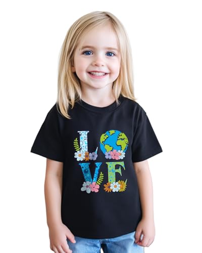 Toddler Boys Earth Shirt for Kids Girls Earth T-Shirts Tops Funny Graphic Tee Short Sleeve 2T-8Y