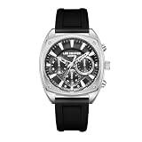 Lee Cooper Men’s Watch LC08237.361 Black Silicone Strap Multi Function