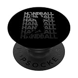 Handball Handballspieler Handballer Handballsportler PopSockets PopGrip: Ausziehbarer Sockel und Griff für Handys/Tablets mit Tauschbarem Top
