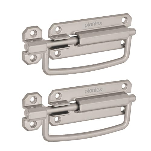 Image of Plantex Door Stopper /5 Inch Baby Latch Kadi /Door Latch for Bathroom /Door Lock for Home /Office Doors - Pack of 2 (Matt)