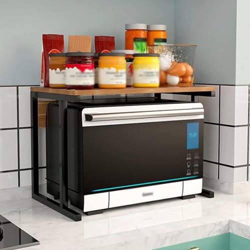 Support de micro-ondes robuste pour libérer un plan de travail encombré en cuisine - 2