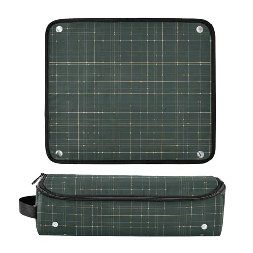 Bolsa de viaje para herramientas de cabello y estera resistente al calor miniatura 3