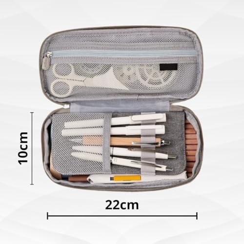 Estojo Escolar de grande capacidade estojo box organizador necessaire para lápis Marca: Calmfy (Rosa