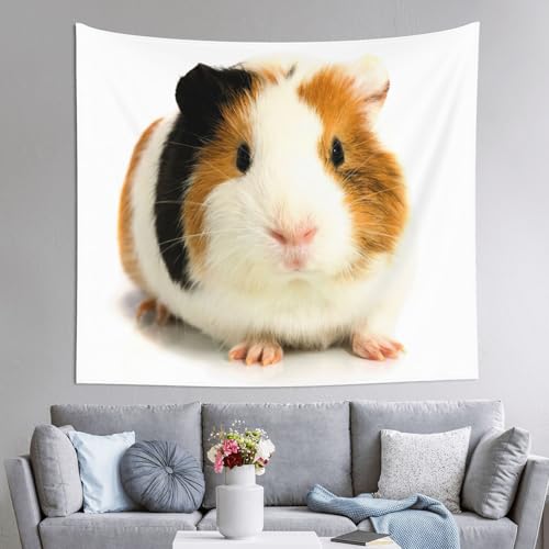 Tapisserie cochon d'Inde grand format 152x130 cm pour deco de canape