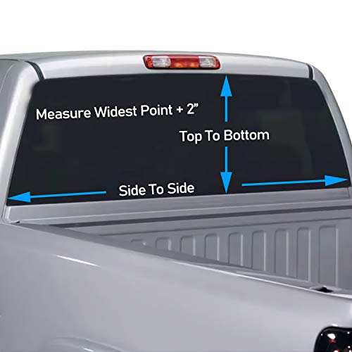 Oasisdream Wolf Eyes Rear Window Decals For Trucks Suvs Universal Size 65"X22" High-Definition Print Truck Window Decals #TOP2