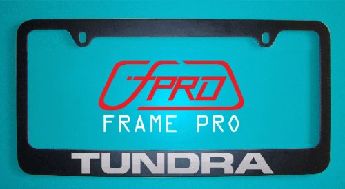 Toyota Tundra Black License Plate Frame V2 (Zinc Metal) - //coolthings.us