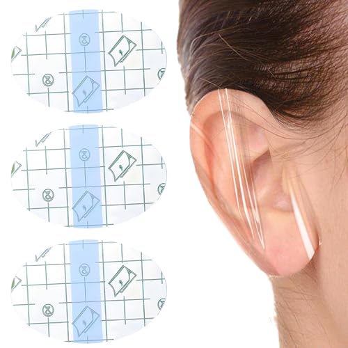 40 unidades de orejeras transparentes impermeables, tapones para los oídos para nadar para niños, desechables, protección auditiva para ducharse, natación, protección de burbujas de talón