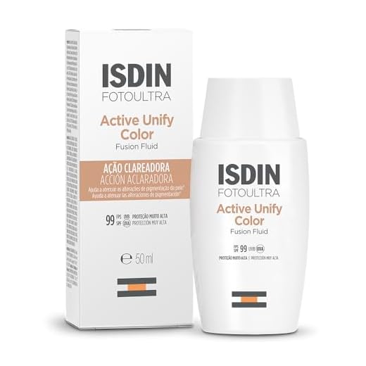 ISDIN Protetor Solar E Clareador Facial Active Unify Com Cor Fps 99 - 50Ml