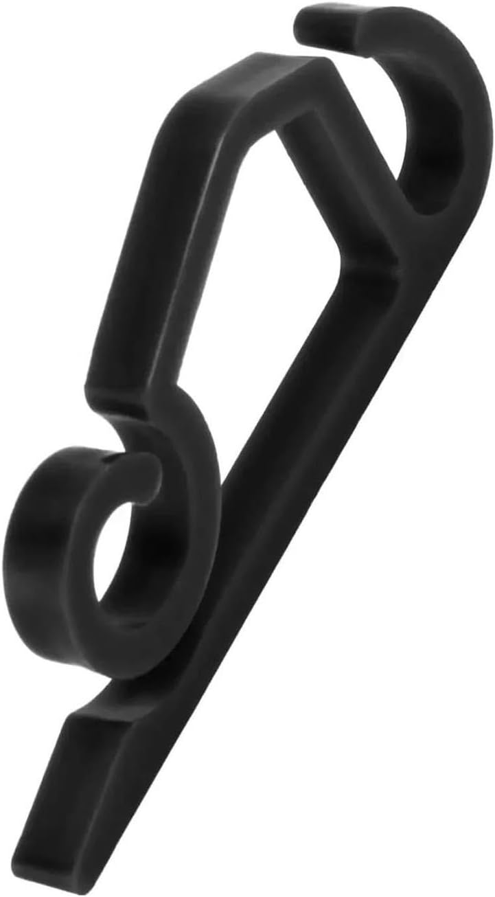 20pcs Light Clips Gutter Hook Outdoor Weatherproof Holiday Hanging Clip for Outside Decoration String(20pcs Black)