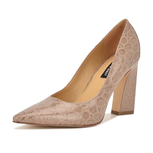 Nine West Women's Tamant Pump, Light Natural Croco Patent 110, 7.5 by Nine West - Used condition - US$21.12