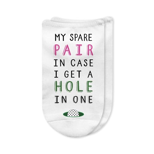 Funny Golf Socks with Text, My Spare Pair in case
