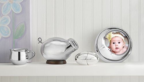 Nambe - Baby Collection - Moon Frame - Measures At 6.25" X 6.25" X .5" - Made With Silver Plate And Glass - Designed By Sean O'hara #TOP1