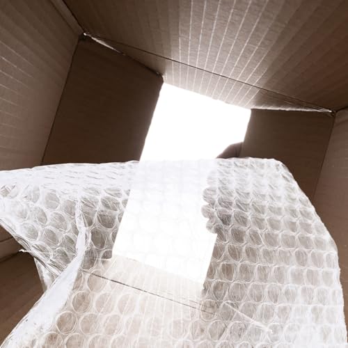 Cabilock 100 Stück Luftpolsterbeutel Transparent 15X10cm Kleine Luftpolstertaschen Stoßfest für Versand Verpackung und Aufbewahrung