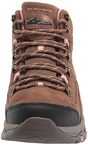Skechers Women's Hiker Hiking Boot, Brown/Tan, 9