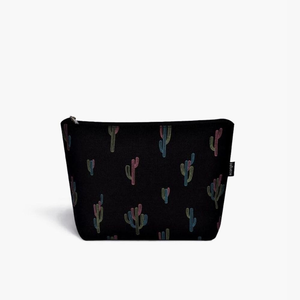 Eco Right Large Canvas Tote Bag for Women with Cosmetic Pouch, Zipper Handbags for Women Inner Pocket for Shopping, Office & Daily Use(Tote & Cosmetic Pouch) 3