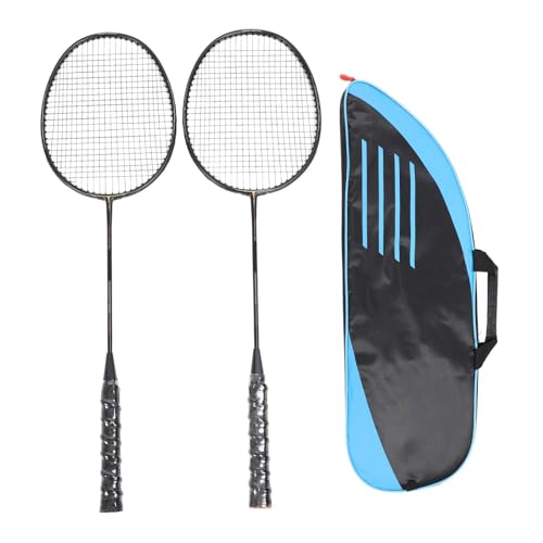 Raquettes de badminton aluminium carbone légères avec sac de transport