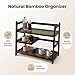 Lnncdsc 3 Tier Bamboo Matcha Station, coffee station organizer Shelf with Drawer for Kitchen Countertop, Tea Bar - Matcha Powder, Tools & Cup Organizer for Matcha Lovers, Home Baristas.
