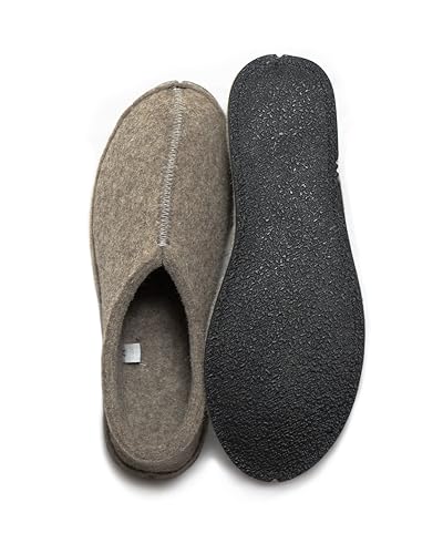 Alpaca & Sheep Soft Wool 100% All-Natural Felt Slippers for Men and Women3