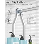 YASONIC Never Rust Shower Caddy Hanging, Aluminum Shower Racks for Inside Shower, 3-Tier Shower Organizer Hanging Over Shower Head with Hooks and Soap Holder, Silver - Image 5