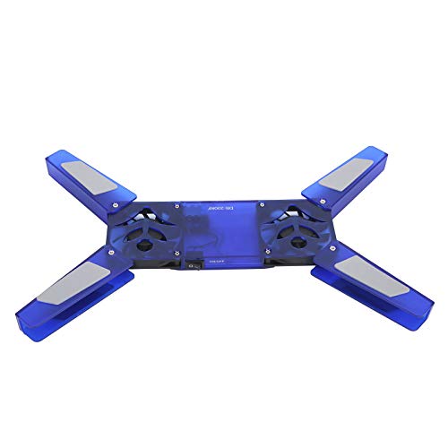 Base para portátil con doble ventilador, plegable y compacta miniatura 3