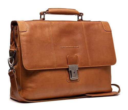 The Chesterfield Brand Nashville sac business en cuir cognac élégant