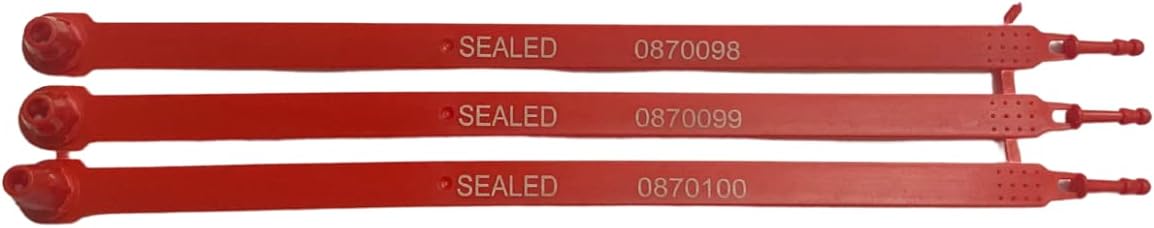 ZWY 1000 PCS Red Plastic Truck Seals Numbered Security Shipping Seal for Container Cargo Trucks - Image 3