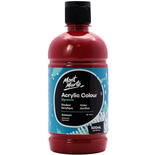 Mont Marte Signature Black Acrylic Paint 16.9oz 500ml Semi-Matte Finish Suitable for Canvas Wood Fabric Leather Cardboard Paper MDF and Crafts product thumbnail 11