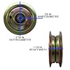 NineEcho Idler Pulley for Craft sman Husq Varna 532173438 532131494 173438 131494 280671 - Fits Riding Lawn Mower Deck Drive System #1