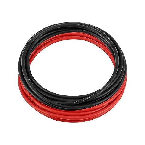 QWORK 12 Gauge Silicone Flexible Battery Cable Cover