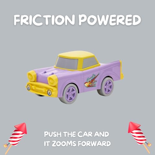 Image of Toys Treasure Friction Powered Toy Vintage Impala Car for Kids | Friction Cars for Kids | Toys for Boys | Push Toys for Kids | Toys for Kids (Random Color Shipped)