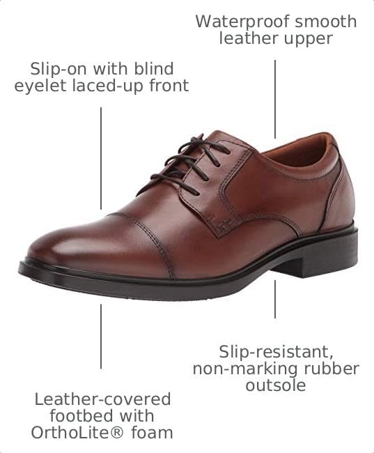Image of Florsheim Men's, Forecast Cap Toe Oxford