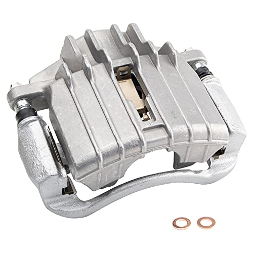 Image of TRQ Front Left Brake Caliper w /Bracket Drivers Side