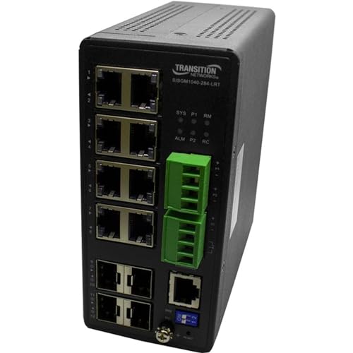 Image of Transition Networks SISGM1040-284-LRT Managed Hardened Switch 8