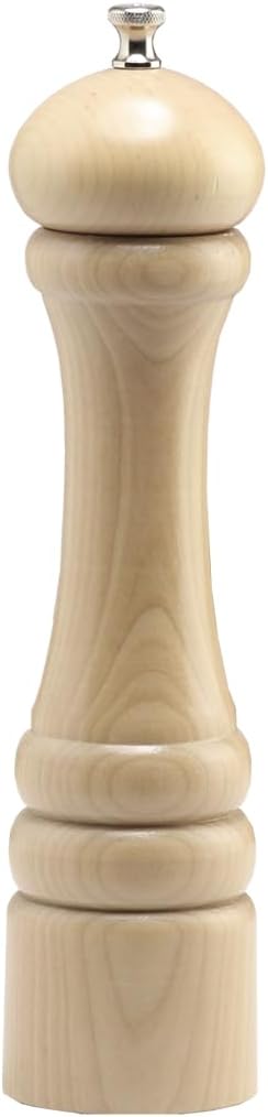 Chef Specialties 10 Inch Imperial Salt Mill - Natural - Made in USA