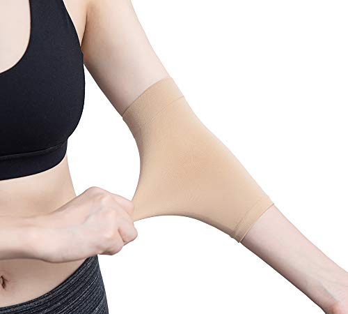 Image of 1 Pair Tattoo Cover Up Compression Sleeves Bands Forearm Concealer Support Skin Color Tattoo Aftercare UV Protection Oversleeve (Brown)