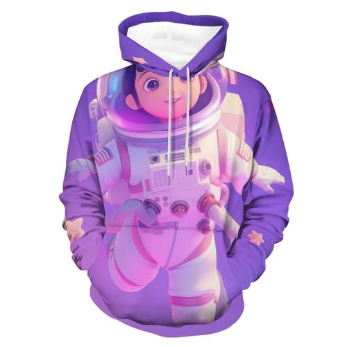 Sweat fille cosmonaute confortable contre le froid, style mignon taille S