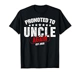 Photo Gallery promosso a zio est. 2025 di nuovo presto per essere nuovo zio papà maglietta Photo Gallery promosso a zio est. 2025 di nuovo presto per essere nuovo zio papà maglietta