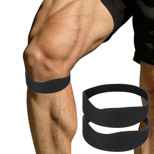 2 Pcs Patella Band Knee Brace Flex Patellar Tendon Support Strap Patellas Stability Support Strap Lightweight Patella Stabilizer for Women Men Basketball Soccer Tennis Running Hiking Cycling Protect