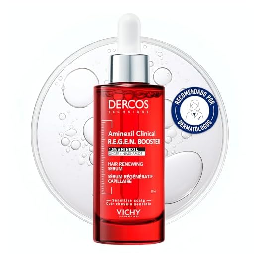 Vichy Dercos Aminexil Clinical R.E.G.E.N. Booster, Sérum Regenerador Capilar, Reduce la Caída, Promueve el Crecimiento del Cabello, Para Todo Tipo de Cuero Cabelludo, 90 ml
