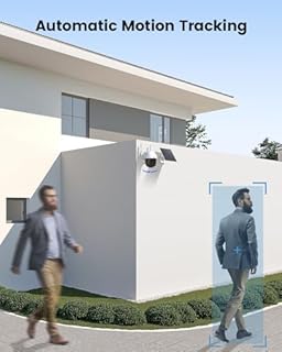 DEKCO Outdoor Security Camera Wireless, Camera Surveillance Exterieur, Solar and Battery Powered, Panoramic Pan Tilt Zoom, Auto Tracking, 2K Night Vision, Spotlight, 2-Way Talk, 2 Pack