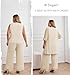 Hanna Nikole Plus Size Mother of Bride Pant Suits Ruffle Hem 3 Piece Chiffon Sets Wedding Guest Outfit Champagne 3X