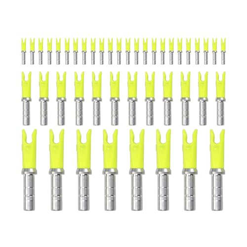 20PCS Archery Arrow Nocks ID 4.2mm/.165\" Aluminium Insert Arrow Nock Tail for DIY Hunting Shooting Arrows - Thumbnail 7