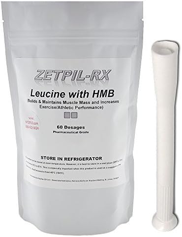 Leucine with Calcium HMB Suppositories by Zetpil, Includes Free Applicator, Supports Muscle, Maximum Absorption Formula, 60 Count by Zetpil
