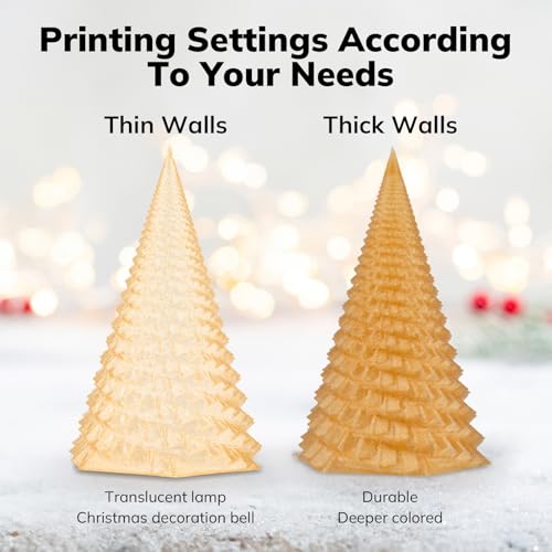 Image of AMOLEN PLA 3D Printer Filament 1.75mm Shiny Gold with Sparkles and Glitters Pla Dimensional Accuracy + /- 0.02mm 1KG /2.2lbs