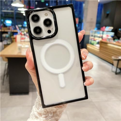 Protection magnétique iPhone 13 Pro Max étui carré noir ENILSA